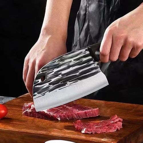 Household Handmade Forged Vegetable Knife Kitchen Chef's Special Meat Slicing Knife Sharp Chopping and Cutting Dual-Use Cleaving and Cutting