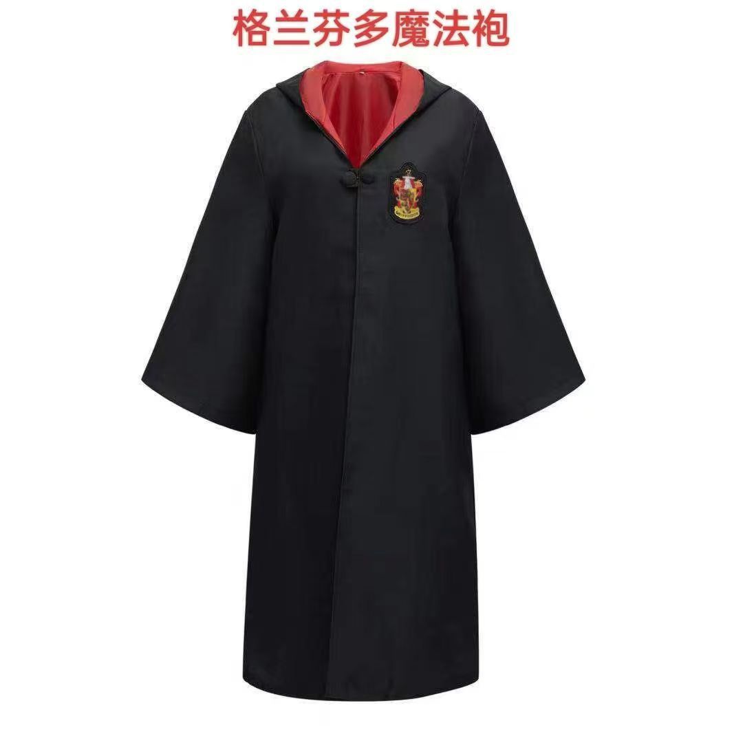 Harry Potter Academy Robe Peripheral Clothing Children's Magic Robe Clothes Cos Cloak School Uniform Halloween Performance