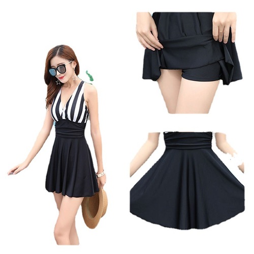 Summer new anti-exposure women's swimsuit one-piece skirt swimsuit plus size slimming beach swimsuit wholesale