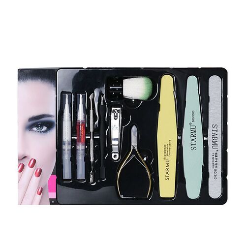 Complete set of manicure tools for beginners, home manicure file, polishing strip, nail sanding strip, dead skin shears