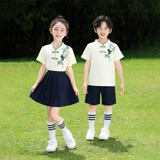 六一儿童节合唱演出服中国风夏季新款幼儿园毕业班服小学生表演服