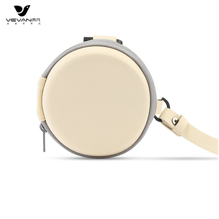 Round Glasses Case, Foldable Sunglasses Case, Can Be Printed with Logo, Pu Portable Travel Storage Zipper Case