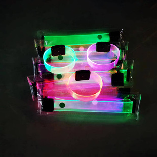 Remote control magnetic suction luminous bracelet activity atmosphere 15 colors led bracelet fans support luminous bracelet led bracelet