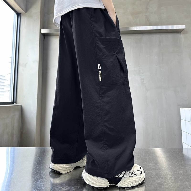 Boys' Pants Summer New Style Medium and Large Children's Thin Casual Pants Fashionable Children's Summer Quick-Drying Pants Overalls Wholesale