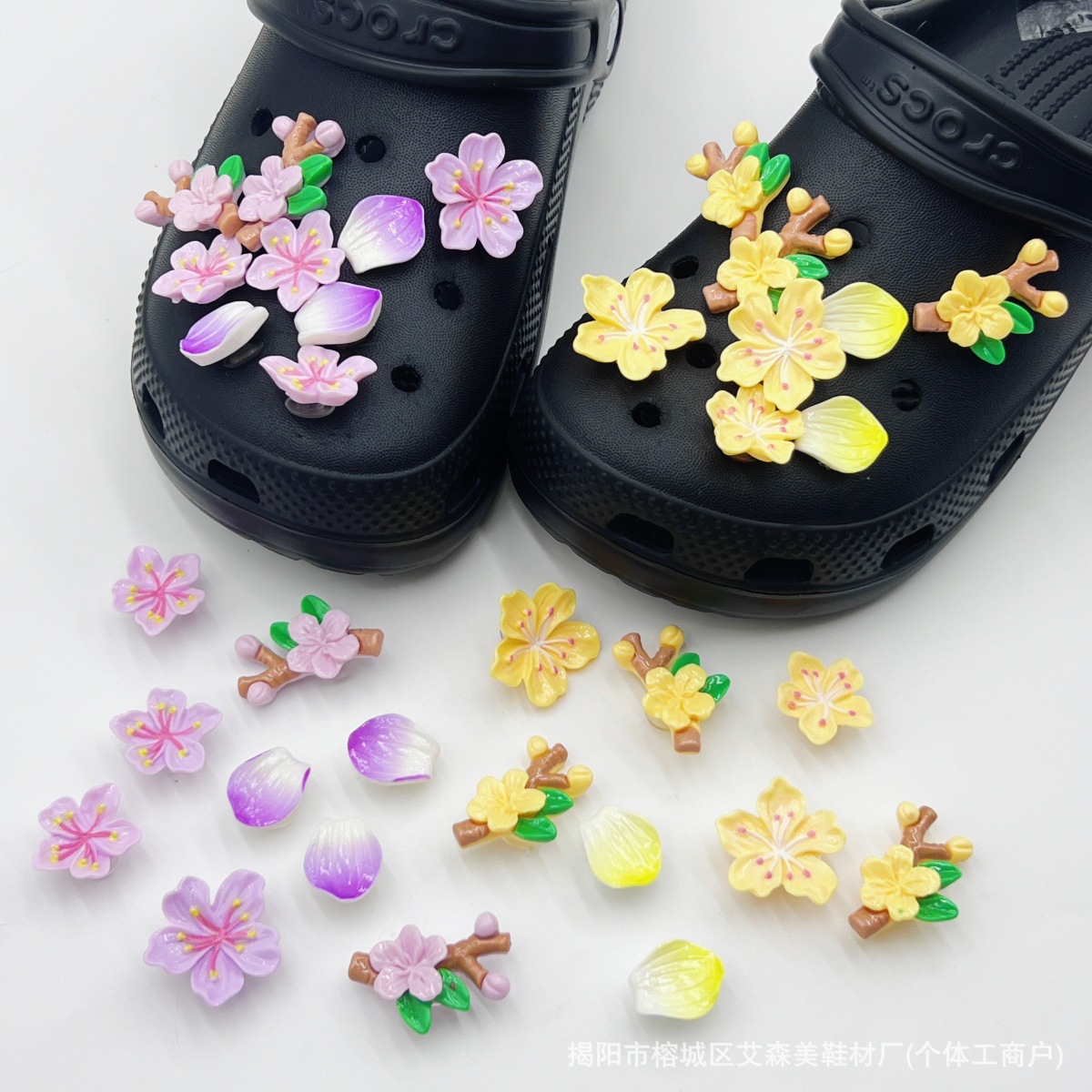 Estrellas plateadas ajuste agujero agujero perdido zapatos decorativos accesorios DIY extraíbles accesorios de flores hebillas de zapatos accesorios tridimensionales