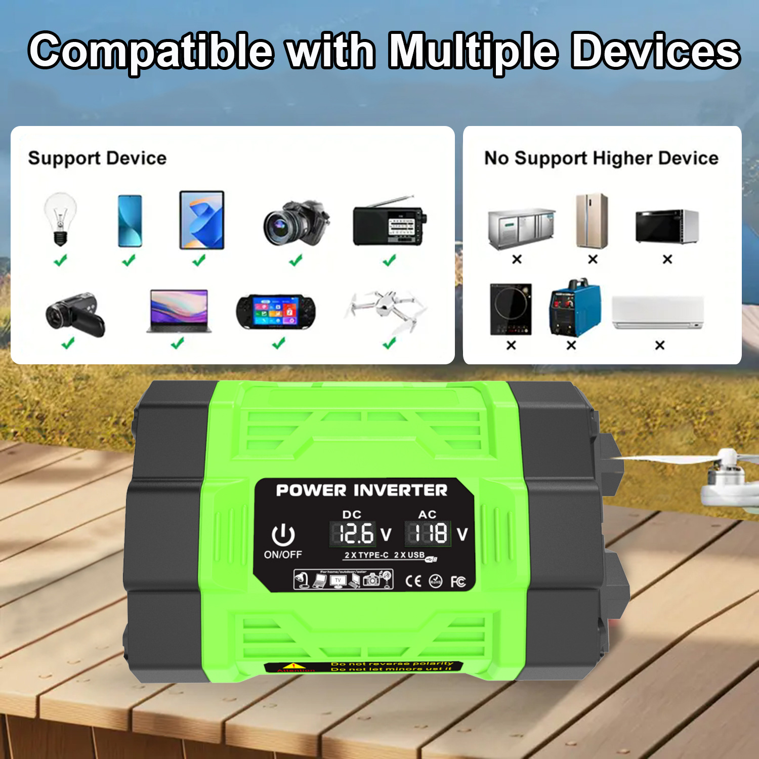 逆变狗 巴西规 300W500W 9 使用电器和不适用电器.