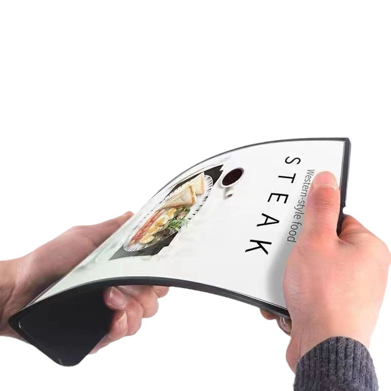 In-Stock A4 Acrylic Desktop Display Stand for Milk Tea, Tabletop Bar Menu, A5 Price Tag, A6 Display Rack