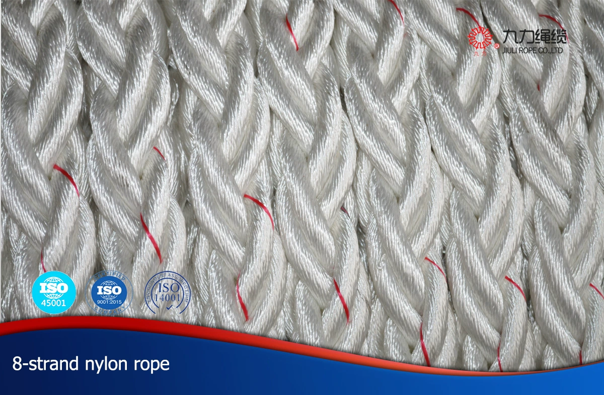 Восьмипрядная нейлоновая веревка PA веревка полиамидная веревка нейлоновая веревка полипропиленовая веревка белый полиамид