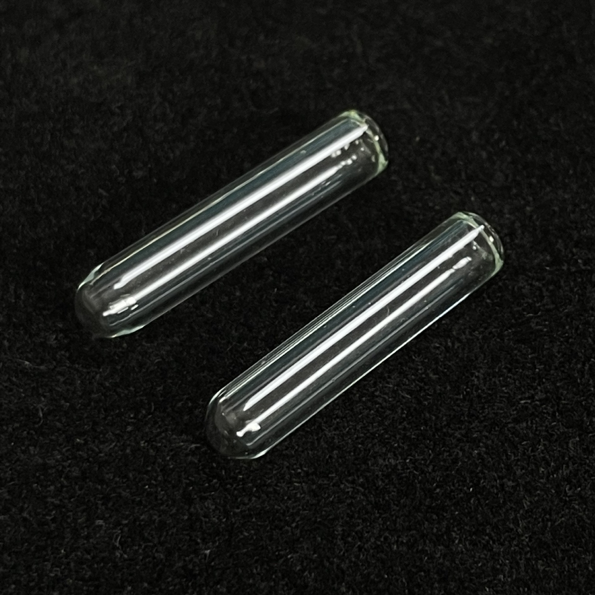 6mm直径30mm长度高硼硅透明玻璃小试管平口圆底批量制作