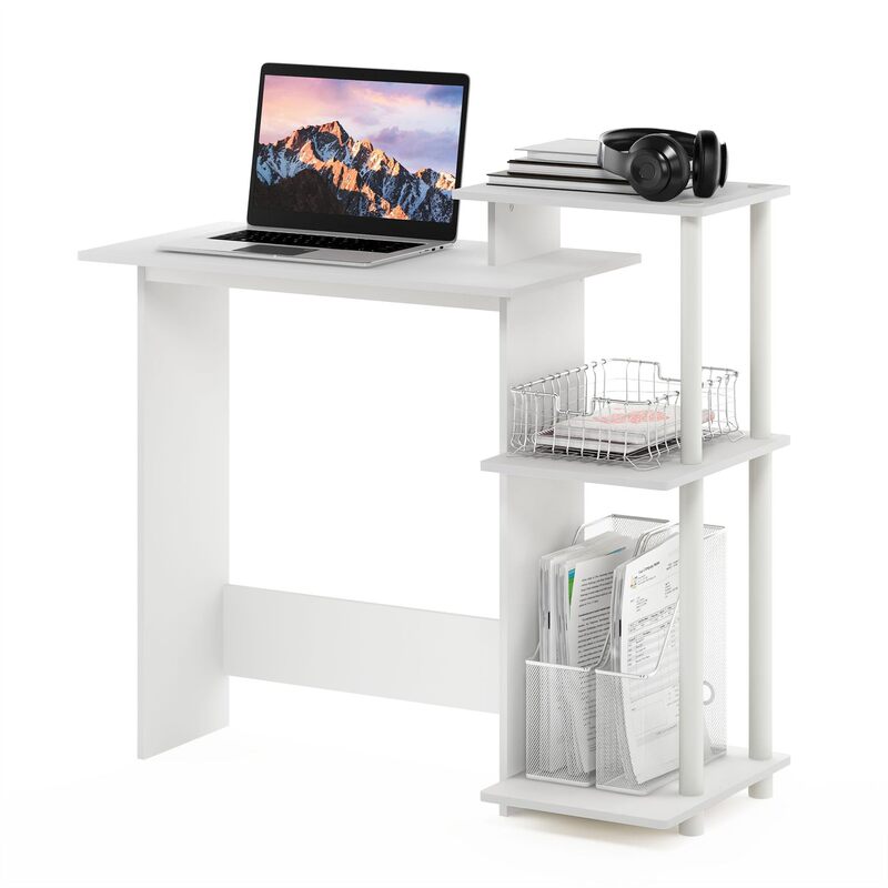 Foreign Trade Furinno Modern Minimalist Efficient Bedroom Den Home Laptop Computer Desk with Square Rack