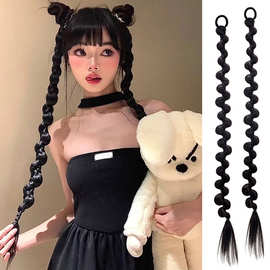 走秀摄影网红抖音麻花辫马尾假发辫子扭扭辫欧美风辣妹甜酷拳击辫