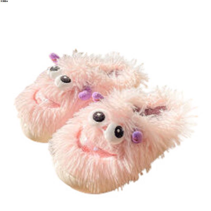 Monster One-Piece Amazon Dropshipping Cross-Border Men's and Women's Small Cotton Shoes Anti-Slip Autumn and Winter Home Warmth