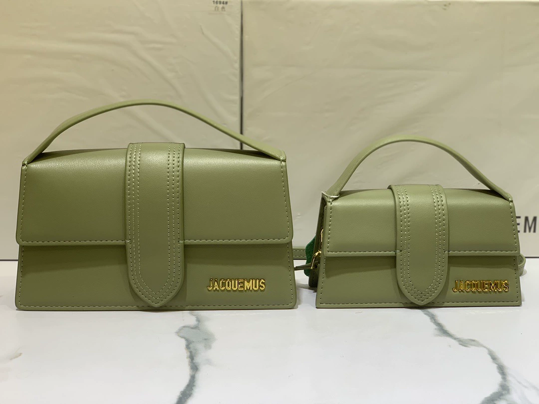 One-shoulder genuine leather bag, small 18 cm / big 24 cm, compact design