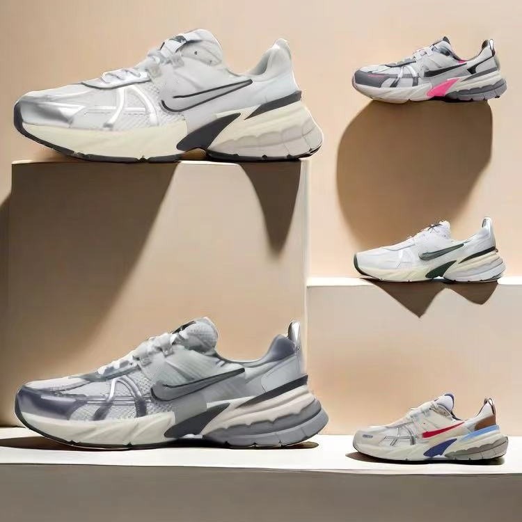 Mesh V2Krunruntekk3Xl Retro Dad Shoes Badminton Shoes Men's and Women's Sports Running Shoes Shock-Absorbing and Lightweight