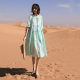 Women's Summer 2024 New Lace-up Tassel V-neck Fairy Super Fairy Red Long Dress Seaside Vacation Dress F571