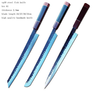 Vg10 High-Quality Cross-Border Chef's Knife Kitchen Knife Willow Blade Chukushinmaru