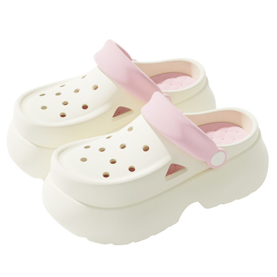 Lidani Thick Sole Cave Shoes Women's 2025 Summer Wearing Heightened EVA Non-slip Beach Travel Sandals