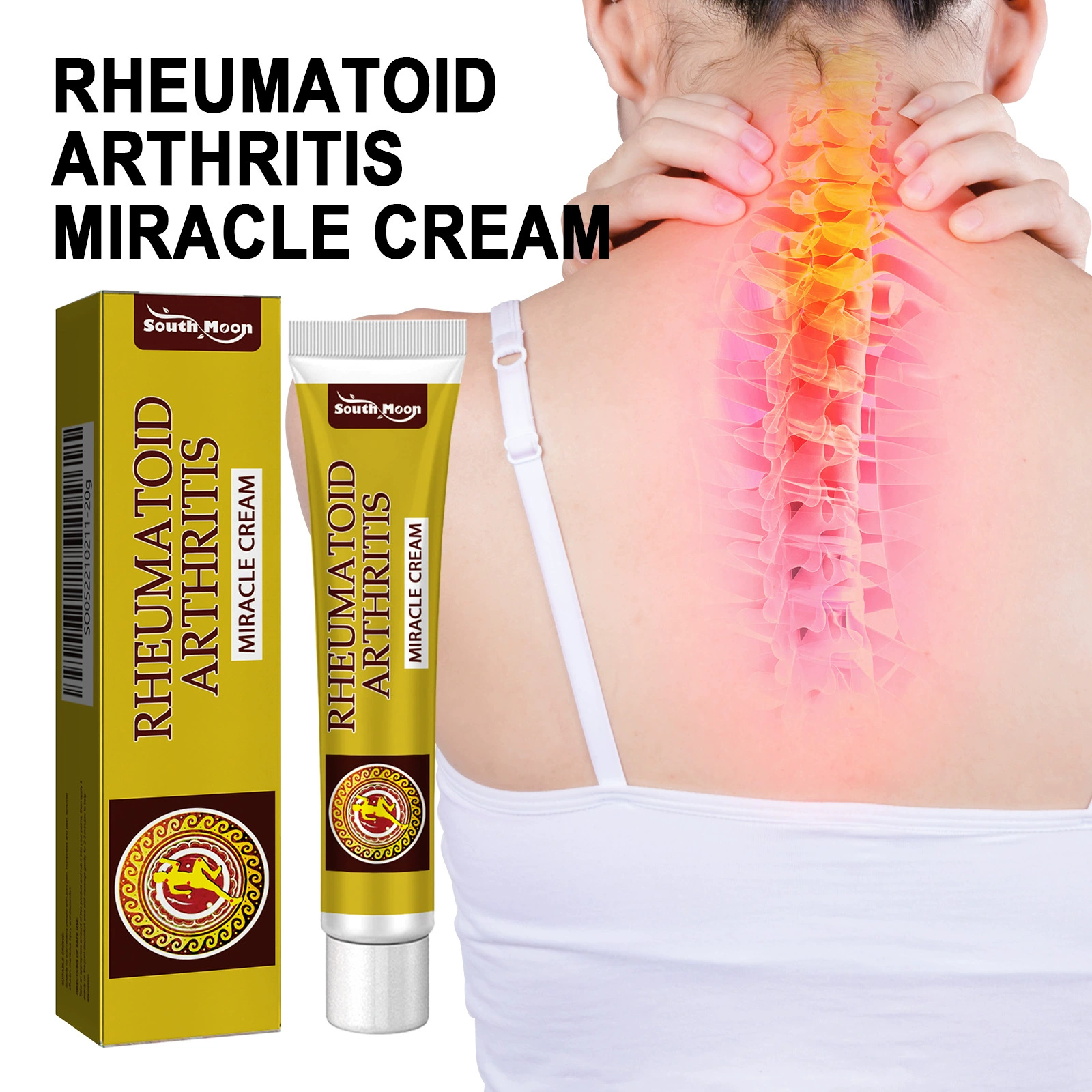 Крем от боли в суставах South Moon снимает шейный спондилез влажную боль онемение Поясничный отдел позвоночника коленный сустав внешний уход