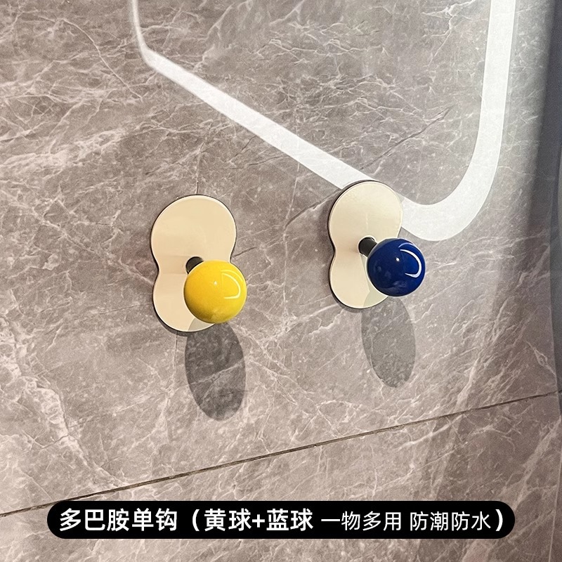 Baño sin perforación, fuerte gancho de viscosa, baño para el hogar, pared creativa, gancho de soporte de carga de almacenamiento de toalla