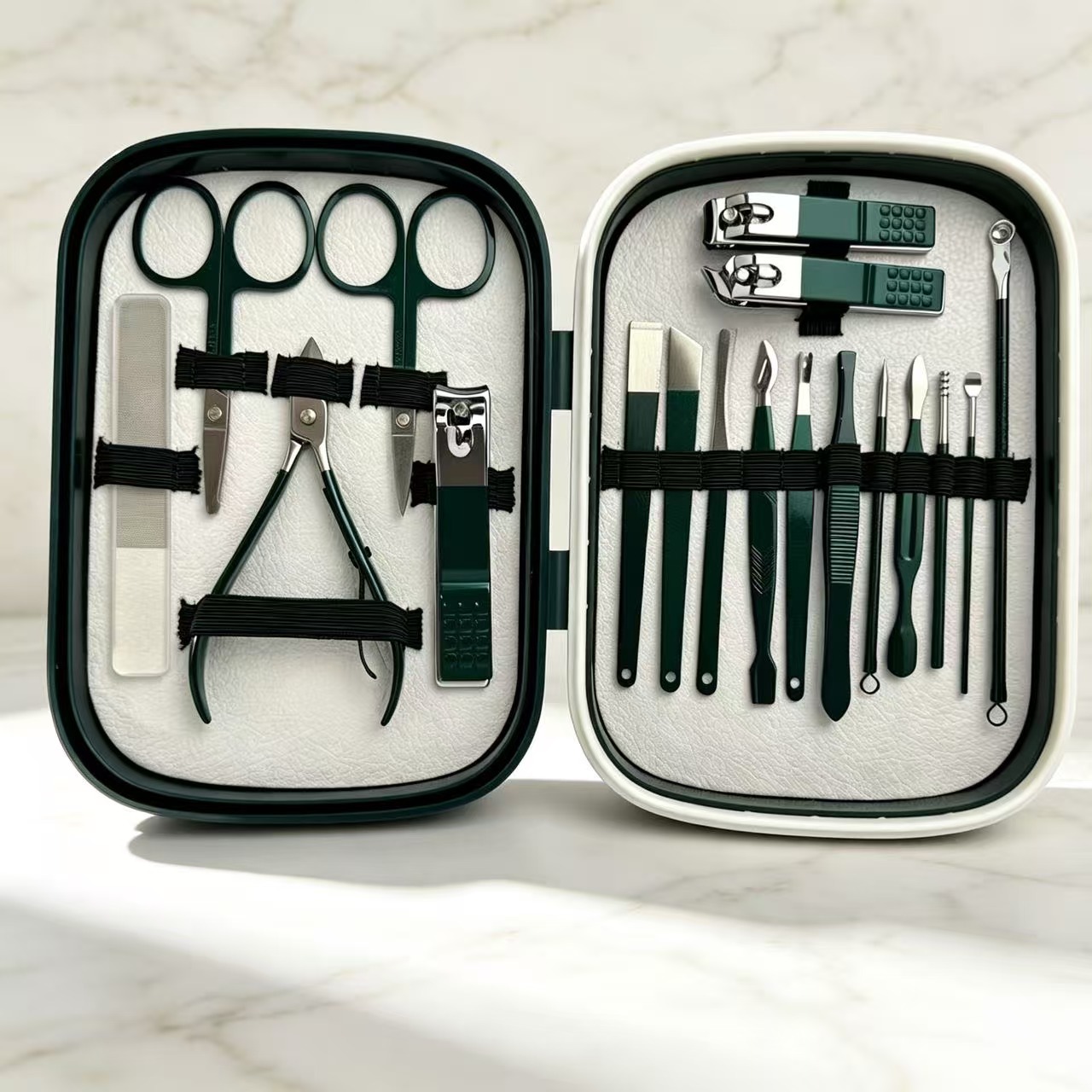 Nagelscheren-Set Komplettset Nagelknipser Multifunktions-Nagelschneider Nagelhautentferner Fußpflegeset Spezielles Werkzeug für Nagelfalten Nagelpflege