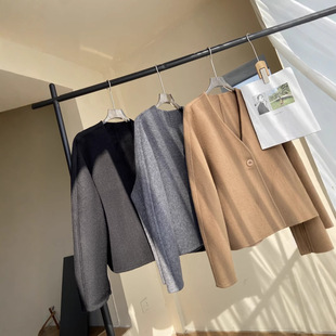 V-Neck Jacket Coat 6071
