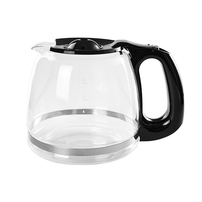 Wholesale drip coffee machine accessories replacement pot for BD coffee machine 12 cups high borosilicate glass coffee pot
