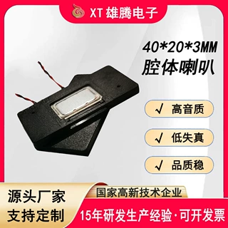 4020高音质正侧腔体喇叭人脸识别监控发声单元方形超薄音腔扬声器