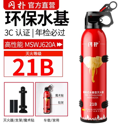 Vehicle fire extinguisher Private Cars 21B Water-Based - 21b-fire-extinguisher-fixed-bracket-comes-with-velcro