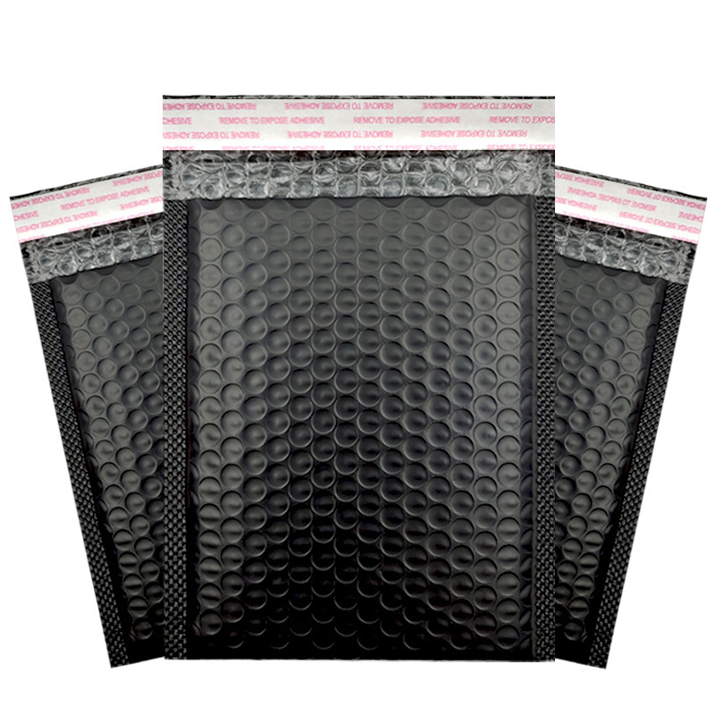 Bolsa de burbuja negra espesada película coextruida Lote pequeño al por mayor bolsa autoadhesiva para ropa bolsa de espuma de embalaje Bolsa de burbuja