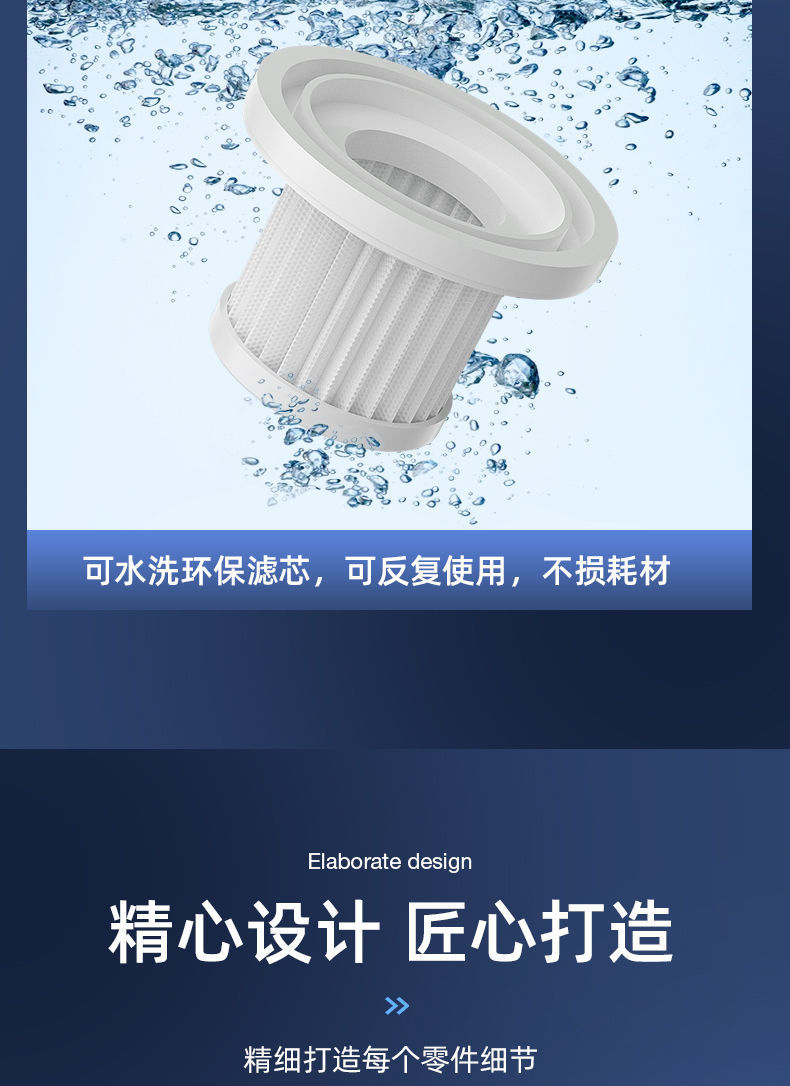 Car Vacuum Cleaner Small Cross-Border Household Handheld Mini Car High-Power Portable Wireless Car Vacuum Cleaner