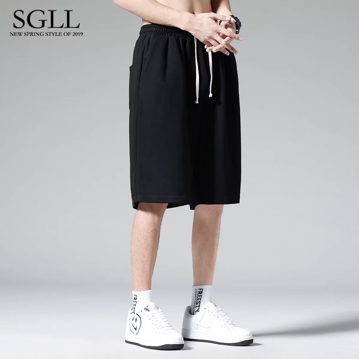 Summer silk thin shorts for leisure, trousers, plus size