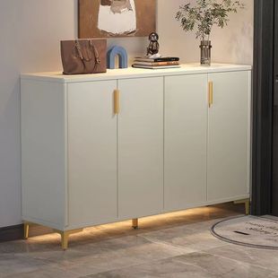 Cream Style Entry Shoe Cabinet, Home Entrance Cabinet, Living Room Storage Cabinet, Indoor and Outdoor Corridor Storage Shoe Rack