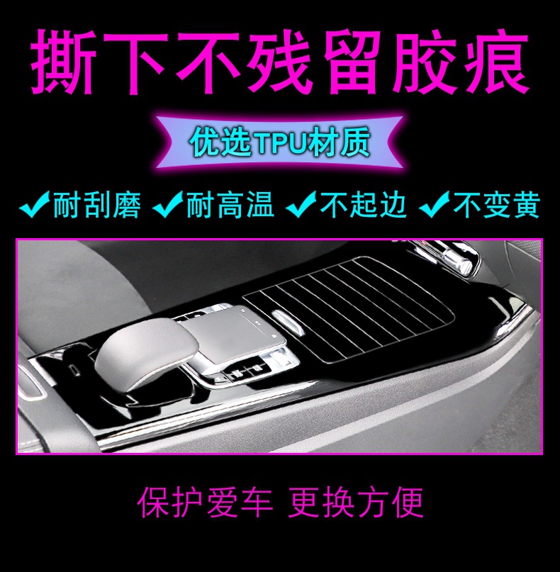 23-24 Models Nq5 Car Accessories Interior Gear Shift Center Console Navigation Screen Transparent Tpu Protective Film