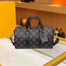 直供跨境m lv男包女包黑武士枕头包男士旅行袋旅行包行李包出差包