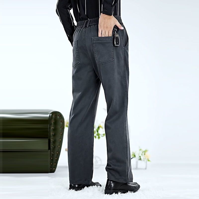 Transfronterizo actual 2025 caño pantalones casuales pantalones de tendencia rectos sueltos pantalones de hombre de tendencia universal pantalones de hombre