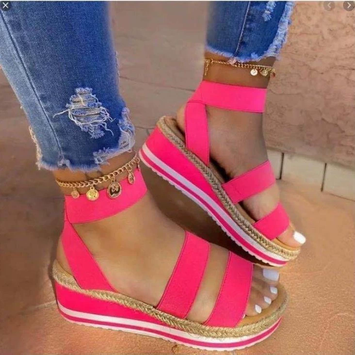 Summer sandals, European style, plus size, Amazon