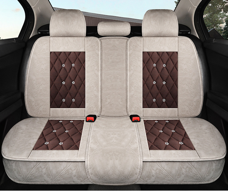2025 New Style Baby's Breath Accessible Luxury Technology Cloth Four-Season Universal Car Seat Cushion Manufacturer Wholesale Enters the High-End