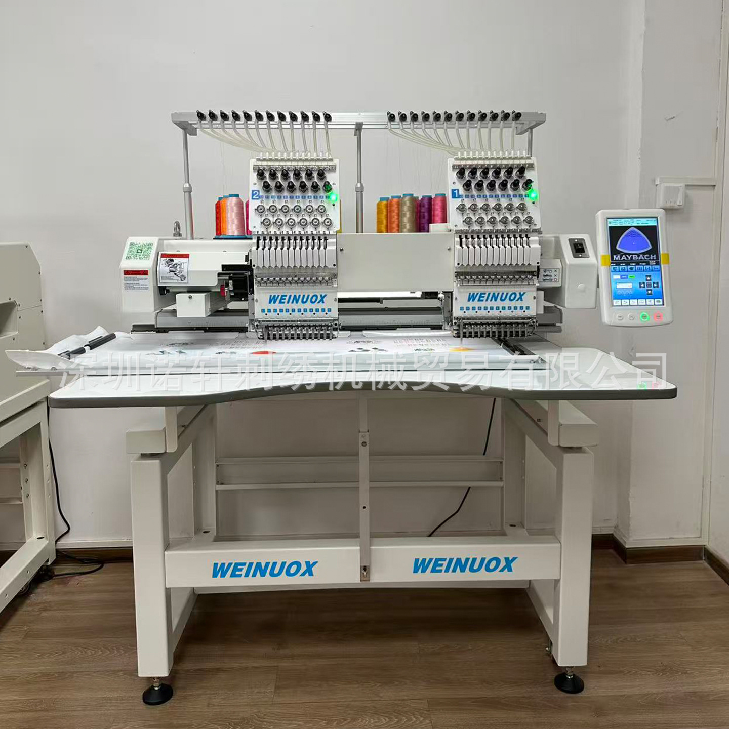 WEINUOX韦诺轩双头多功能打版全自动绣花机成衣绣平绣帽绣鞋绣机