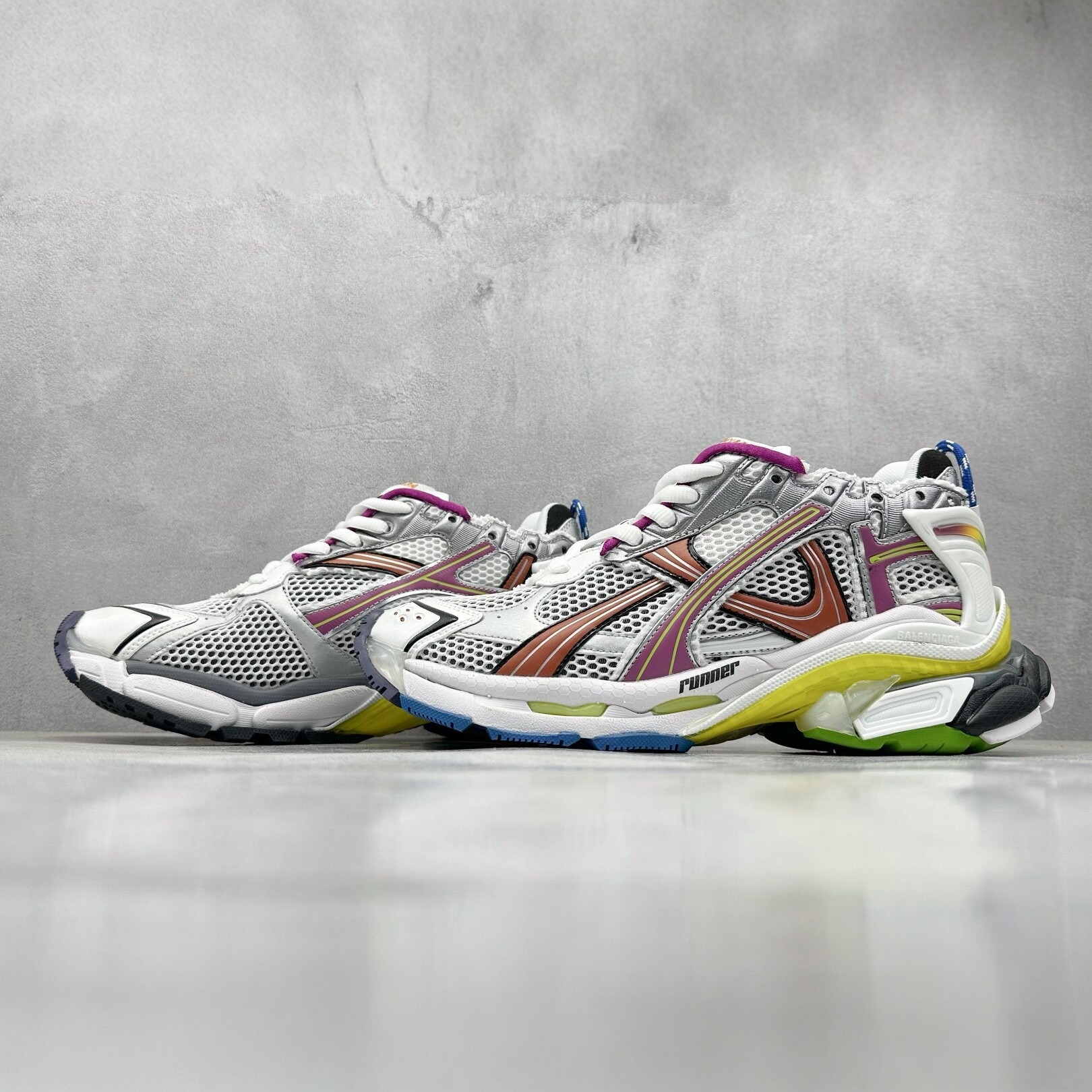 Paris 7.5 chunky mesh sneakers detail 4