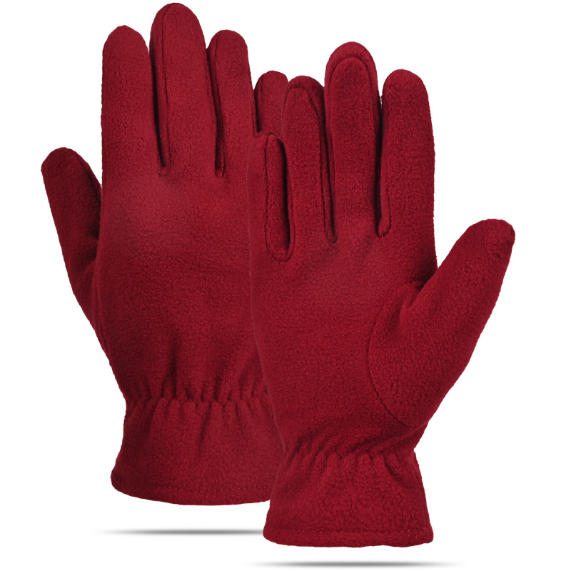 Deportes al aire libre guantes térmicos ciclismo hombres y mujeres dedo completo invierno bicicleta fútbol antideslizante a prueba de viento impermeable guantes de lana
