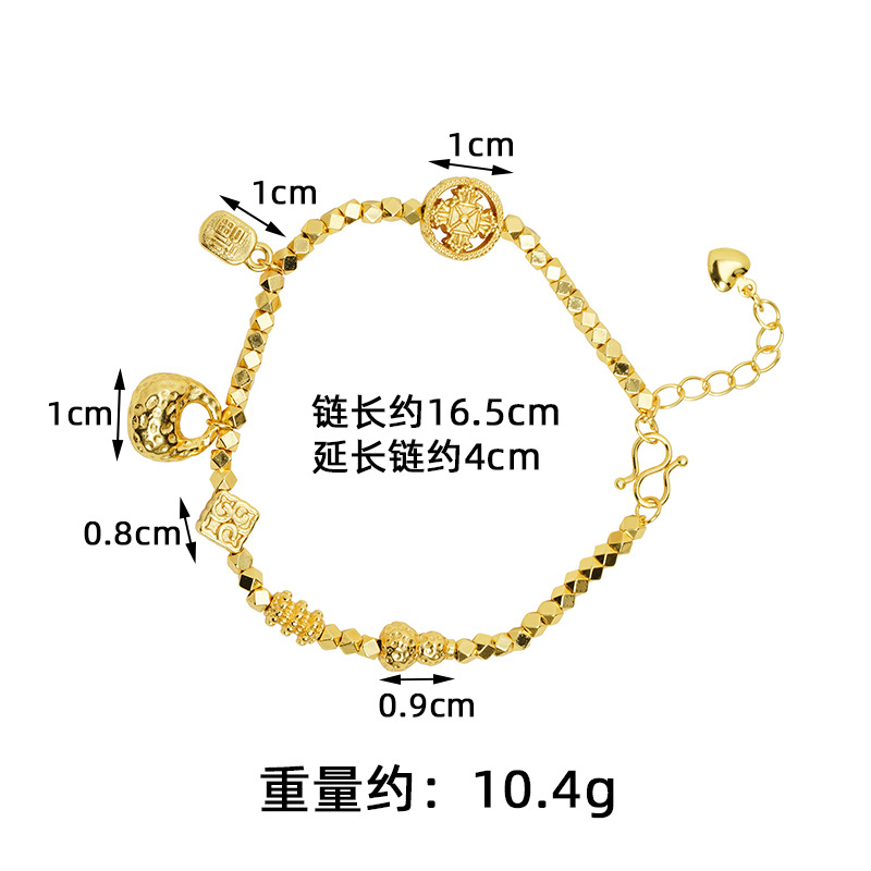 Brazalete de oro de arena vietnamita martillo de martillo