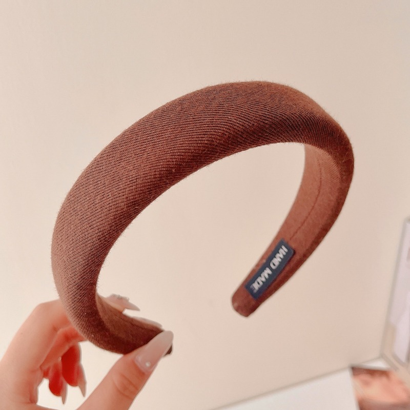 Alta sensibilidad al aro de cabello para mujeres red2024 nuevo estilo para salir correa de cabello universal lavar la cara aro de cabello de borde ancho prensado tarjeta de cabello toque