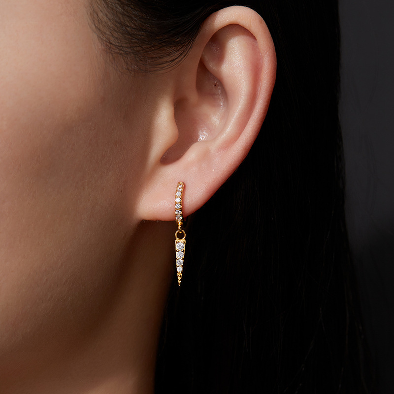 실버 세트 지르콘-골드