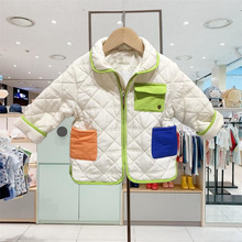 韩版儿童秋冬季新款轻薄棉服拉链外套棉衣MSY392005一件代发童装