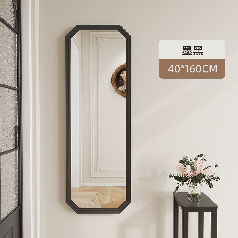 中古复古风全身镜落地镜家用加厚边框试衣镜卧室穿衣镜落地式镜子|undefined