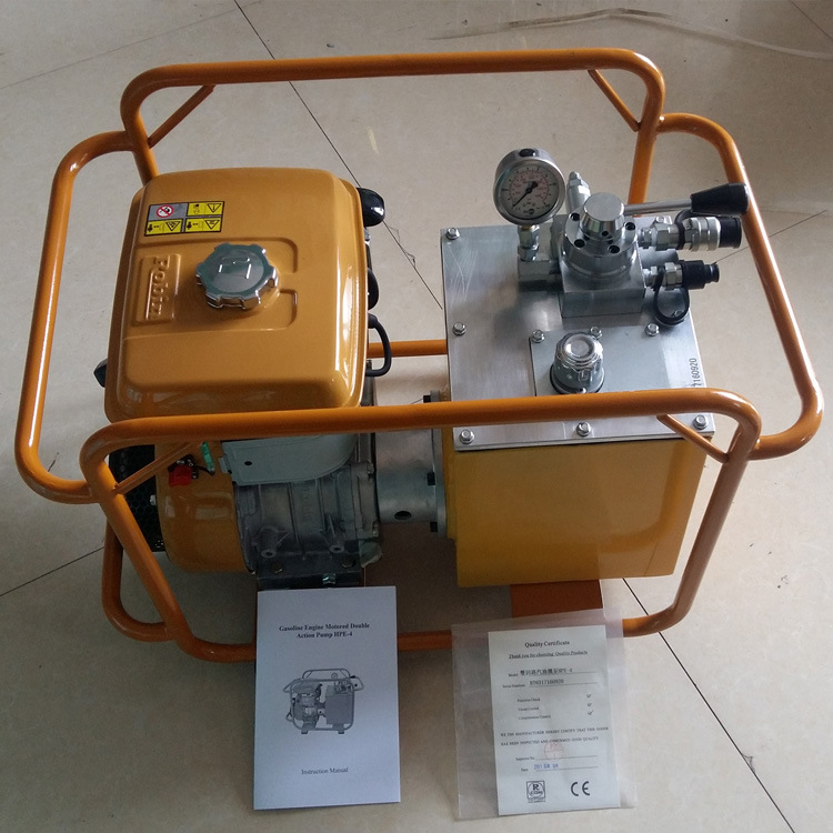 HPE-700双回路汽油机泵快速输出复动式液压油泵小型液压泵站
