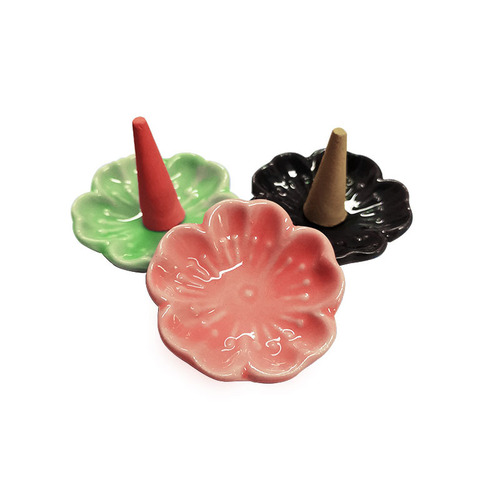 Factory Wholesale XT-1 Ceramic Small Incense Holder, Pagoda Incense Plate, Inverted Incense Burner, Line Incense Stand