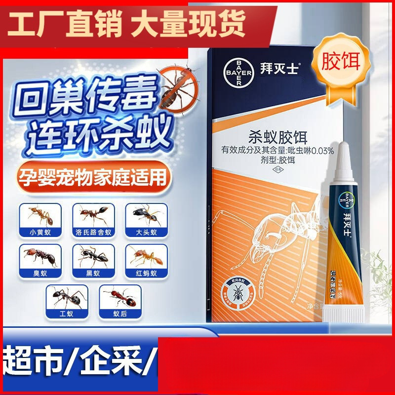 灭蚂蚁一窝端全锅家用室内除黄红黑蚂蚁杀蚁胶饵有害生物诱饵膏状
