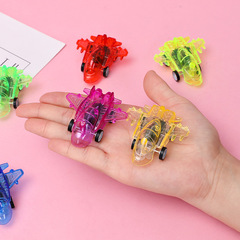 Transparent pull-back small airplane children's toy pull-back airplane model micro-business offline street sweeper small gifts wholesale