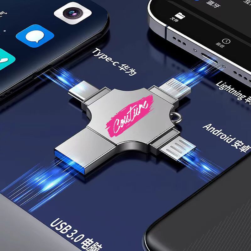 携帯電話のUディスク四合一多機能UディスクOTG android TYPE-C携帯電話UディスクビジネスUディスク金属U|undefined
